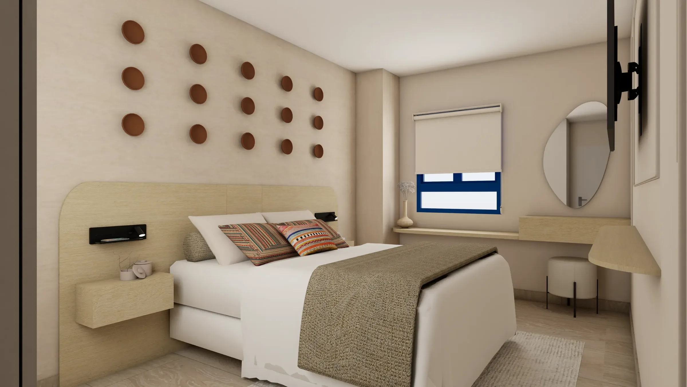 Ambiente acogedor con textiles — Airbnb Qoyllur