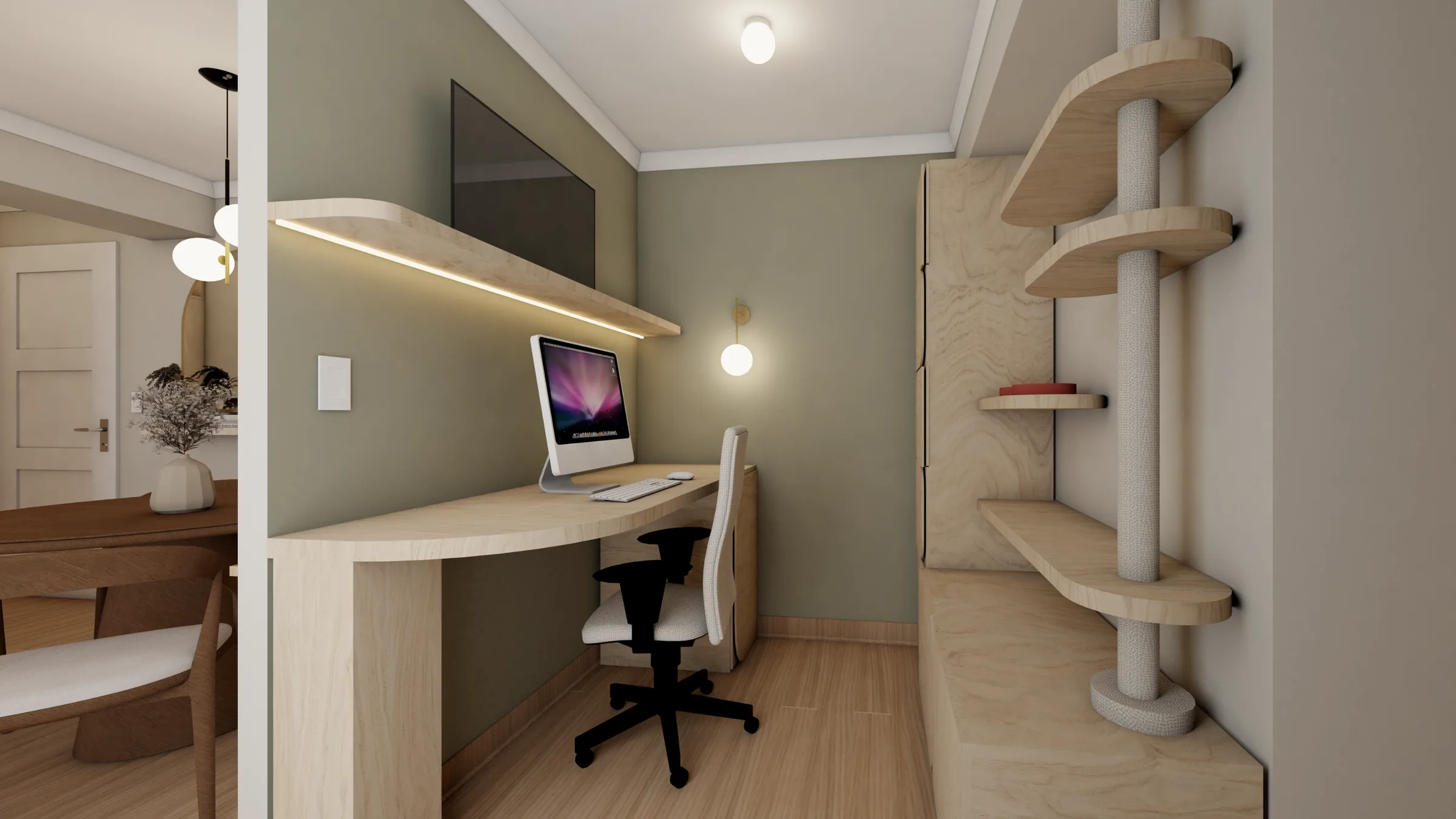 Ángulo alternativo comedor — Dpto. Atlantis