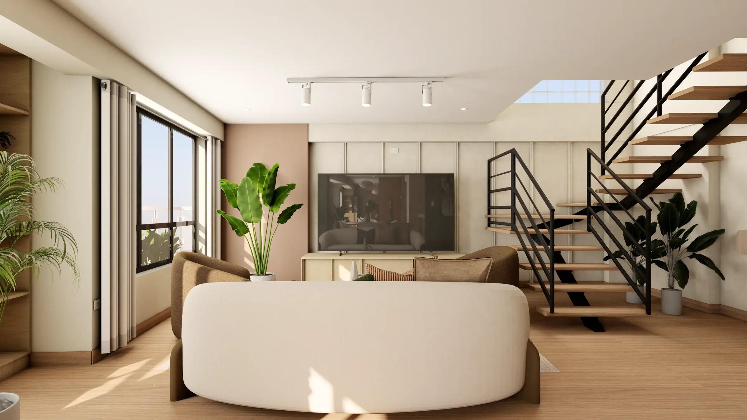 Detalle de vegetación interior — Duplex Huancaro