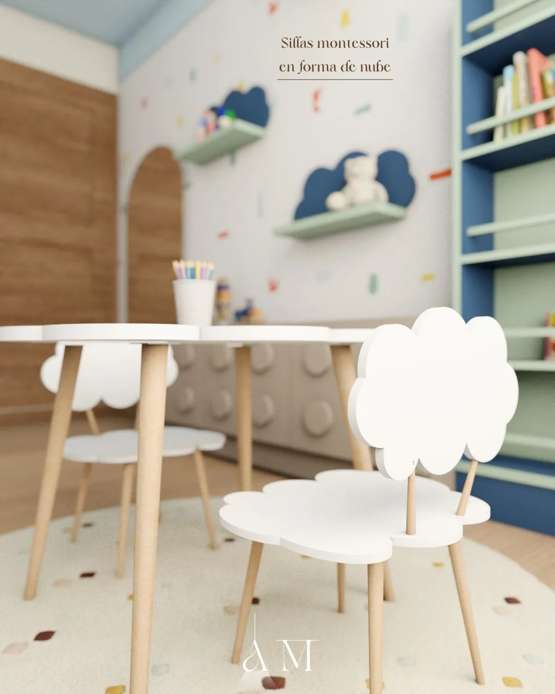 Vista lateral del dormitorio infantil — Toddler Room
